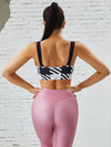 ZASUWA Female Sexy Stylish PU High Waist Print Sportswear