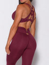 ZASUWA Female Cross Back Cotout  V Shape Metal Tracksuit
