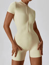ZASUWA Female Stand Collor Zipper Hip-lift Jumpsuit