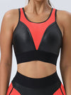 ZASUWA Female Fly Eye Contrast Color High-rise Sportswear