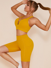 Solid Color Elastic Tight Suits-ZASUWA-Gold-S-ZASUWA COLORFUL HOLIDAY